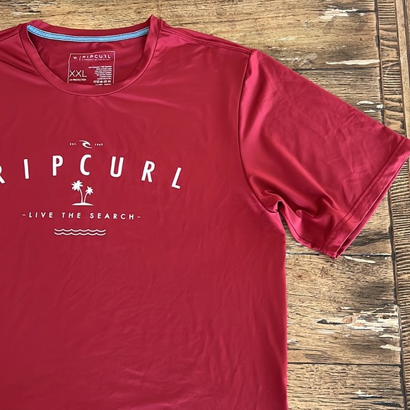 Rip Curl Burgundy S/L Rashguard - Picture 4 of 9